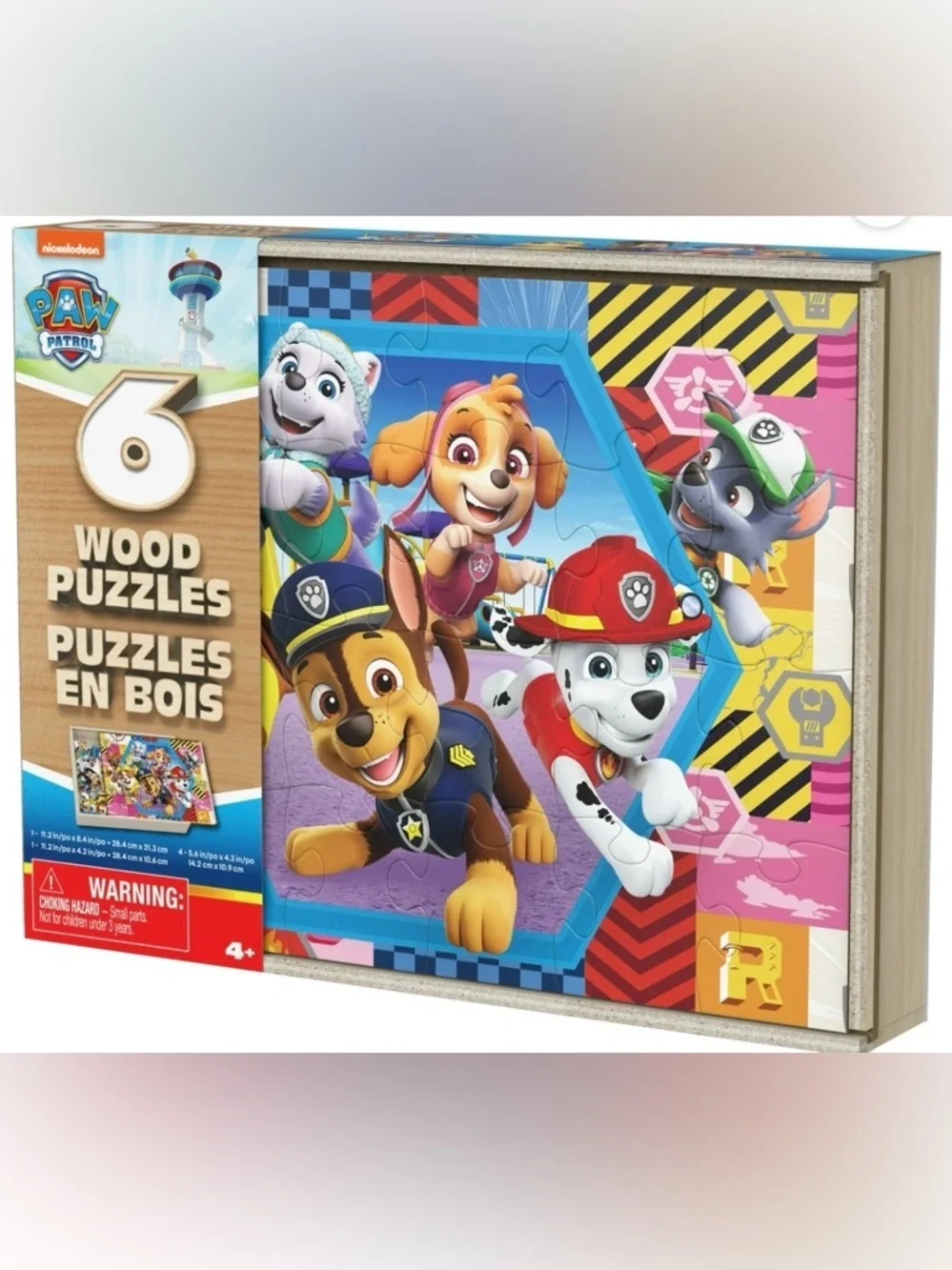 Bluey, 6 Jigsaw Puzzles in Wooden Storage Box, Ages 3+